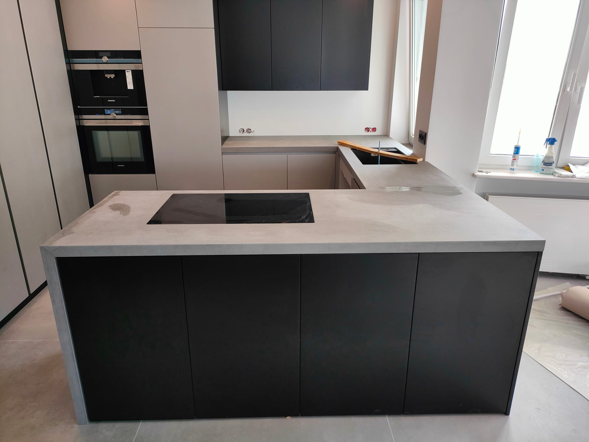Küchenarbeitsplatte in U-Form