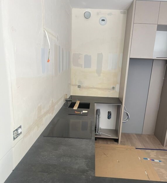 Küchenarbeitsplatte aus Keramik Laminam Ossido Nero