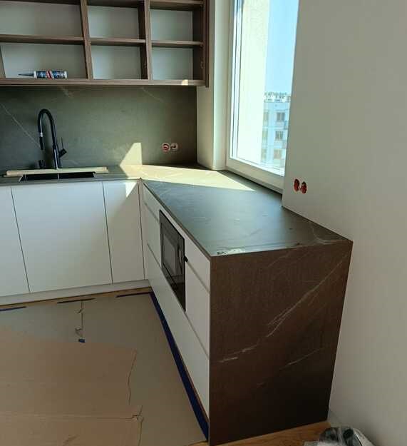 Küchenarbeitsplatten aus Laminam Pietra Piasentina Taupe