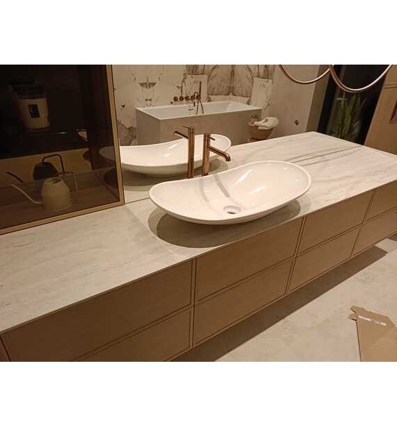Waschtischplatten aus Keramik Dekton Marmorio