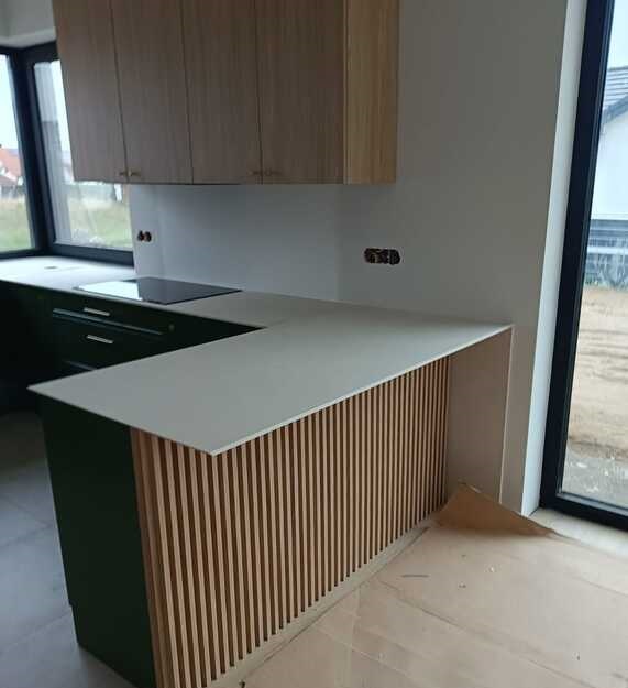 Küchenarbeitsplatten aus Keramik Laminam Calce Bianco