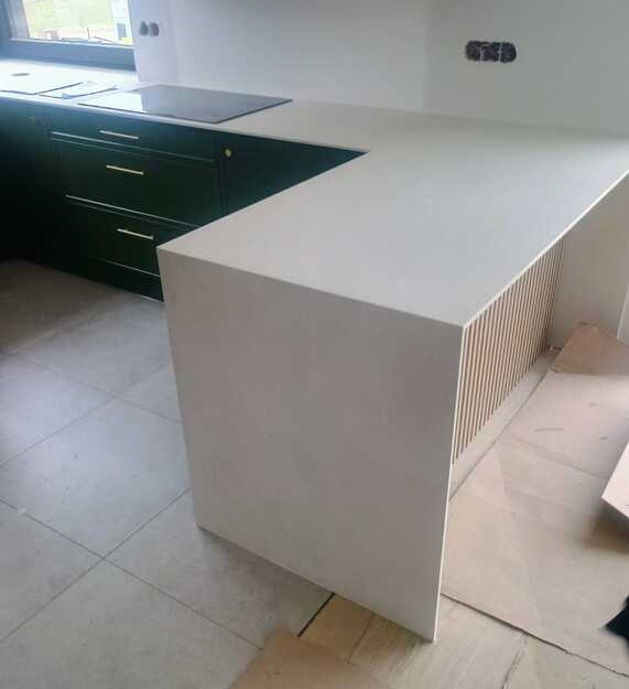 Küchenarbeitsplatten aus Keramik Laminam Calce Bianco