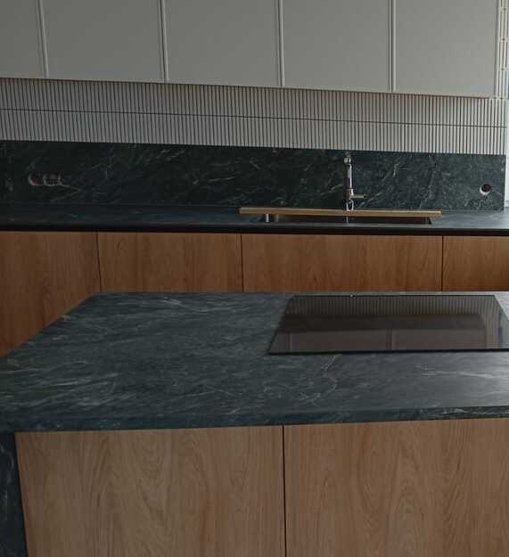 Küchenarbeitsplatten aus Keramik Florim Stone Marble Verde Alpi