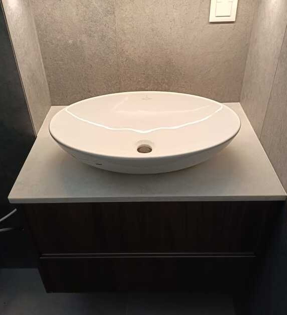 Waschtischplatten aus Technistone Ambiente Light