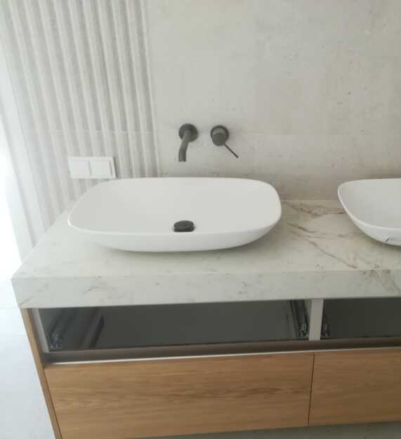 Badezimmerplatten aus Keramik Franko White Gold