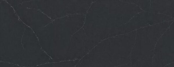 Silestone Charcoal Soapstone küchenarbeitsplatte aus Konglomerat nach Maß, Schwarz – Poliert