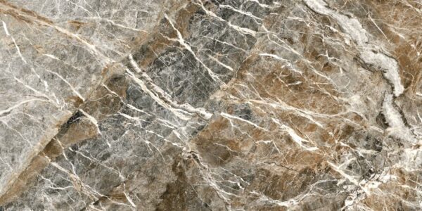 Badezimmerarbeitsplatte aus brauner Keramik Florim Marble Mountain Peak - Poliert