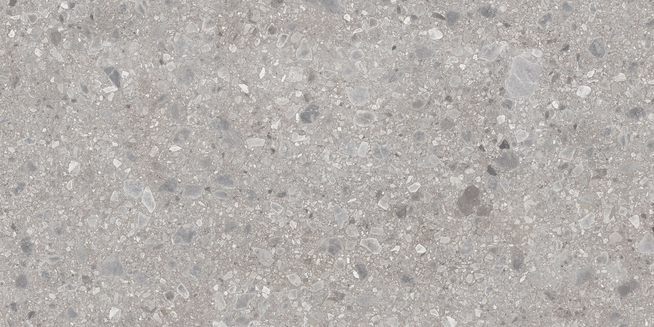 Neolith Terrazo Ceppo küchenarbeitsplatte aus Keramik nach Maß, Grau – Silk