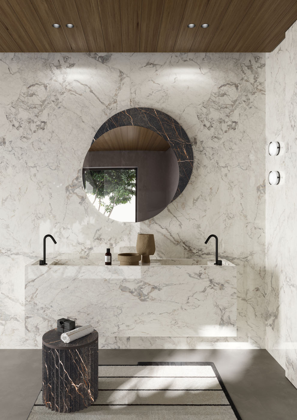 Großkeramikplatten 324 x 163 cm Franko Statuario Splendido für Arbeitsplatte und Verkleidung