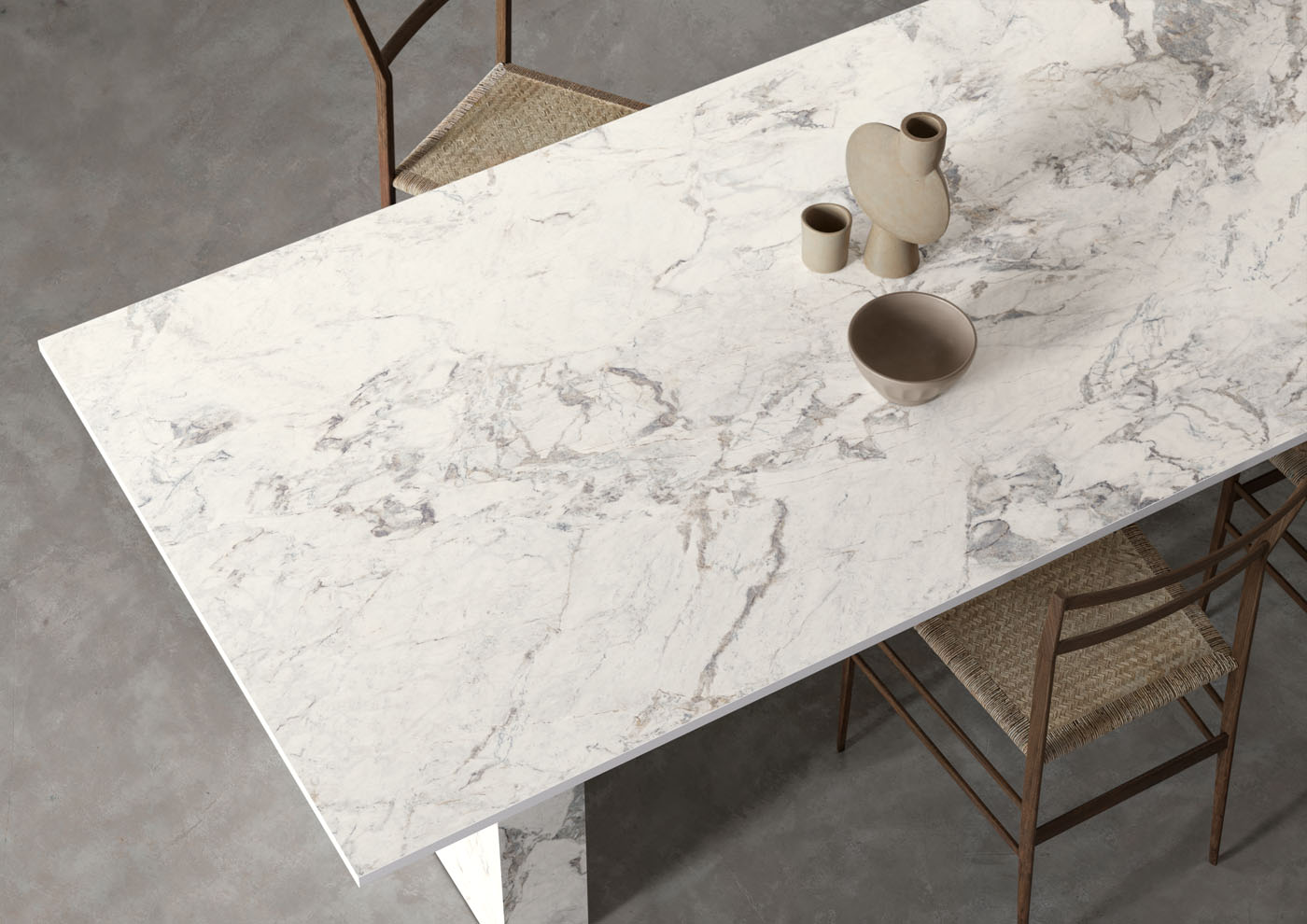 Großkeramikplatten 324 x 163 cm Franko Statuario Splendido für Arbeitsplatte und Verkleidung