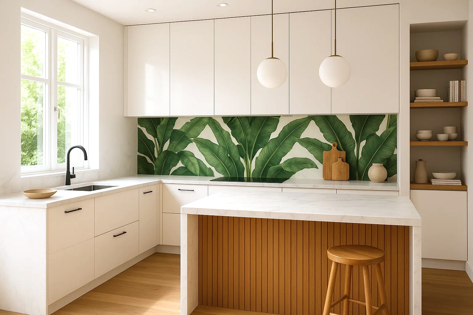 Küchenarbeitsplatte aus Keramik nach Maß, Weiß – Franko Statuarietto Elegante – matt