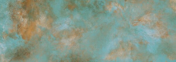 Badezimmerarbeitsplatte aus blauer Keramik Laminam Ossido Verderame - dekorativ