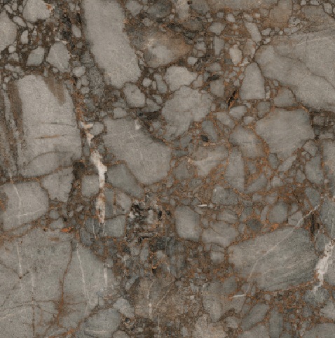 Florim Riverbed küchenarbeitsplatte aus Keramik nach Maß, Braun, Grau – Matt
