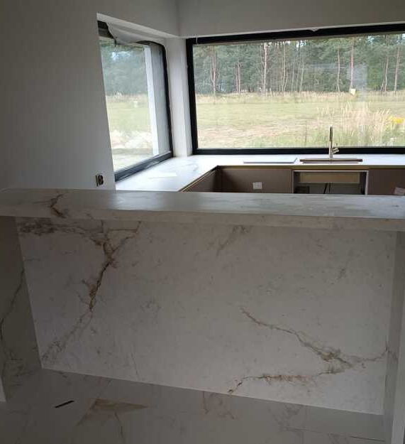 Küchenarbeitsplatten aus Keramik Franko White Gold