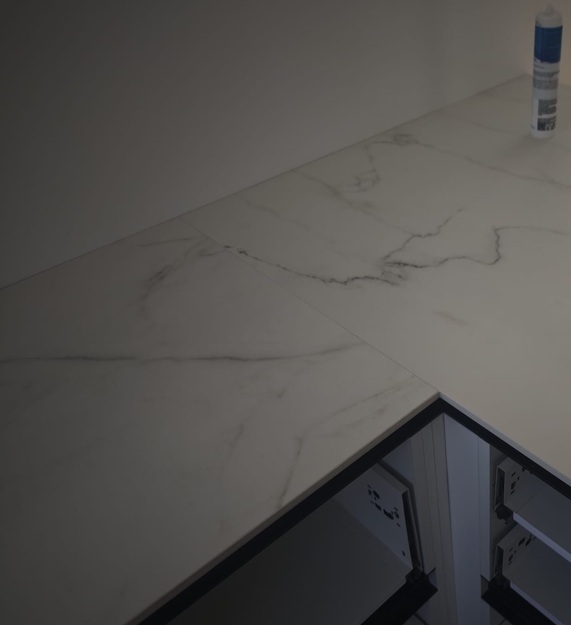 Küchenarbeitsplatten aus Keramik Franko Statuario Raffaello