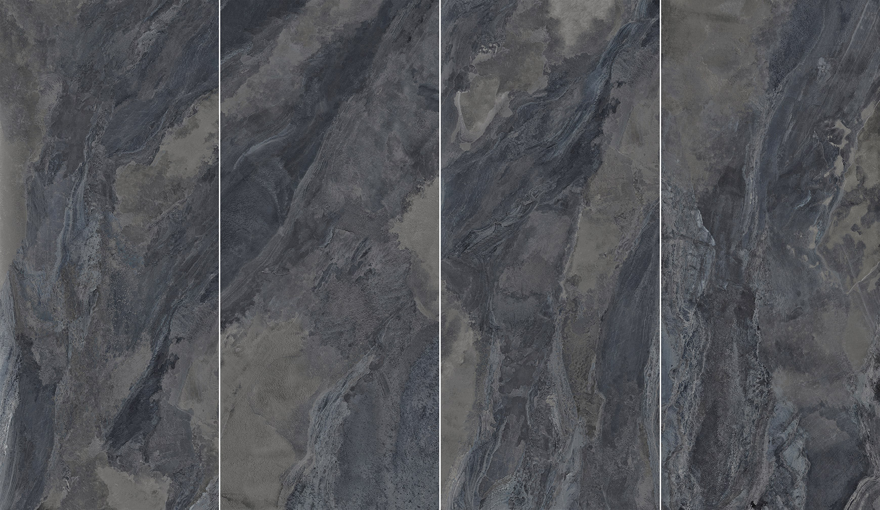 Großformatfliese Ava Deep Stone Blue 120x280cm 6 mm