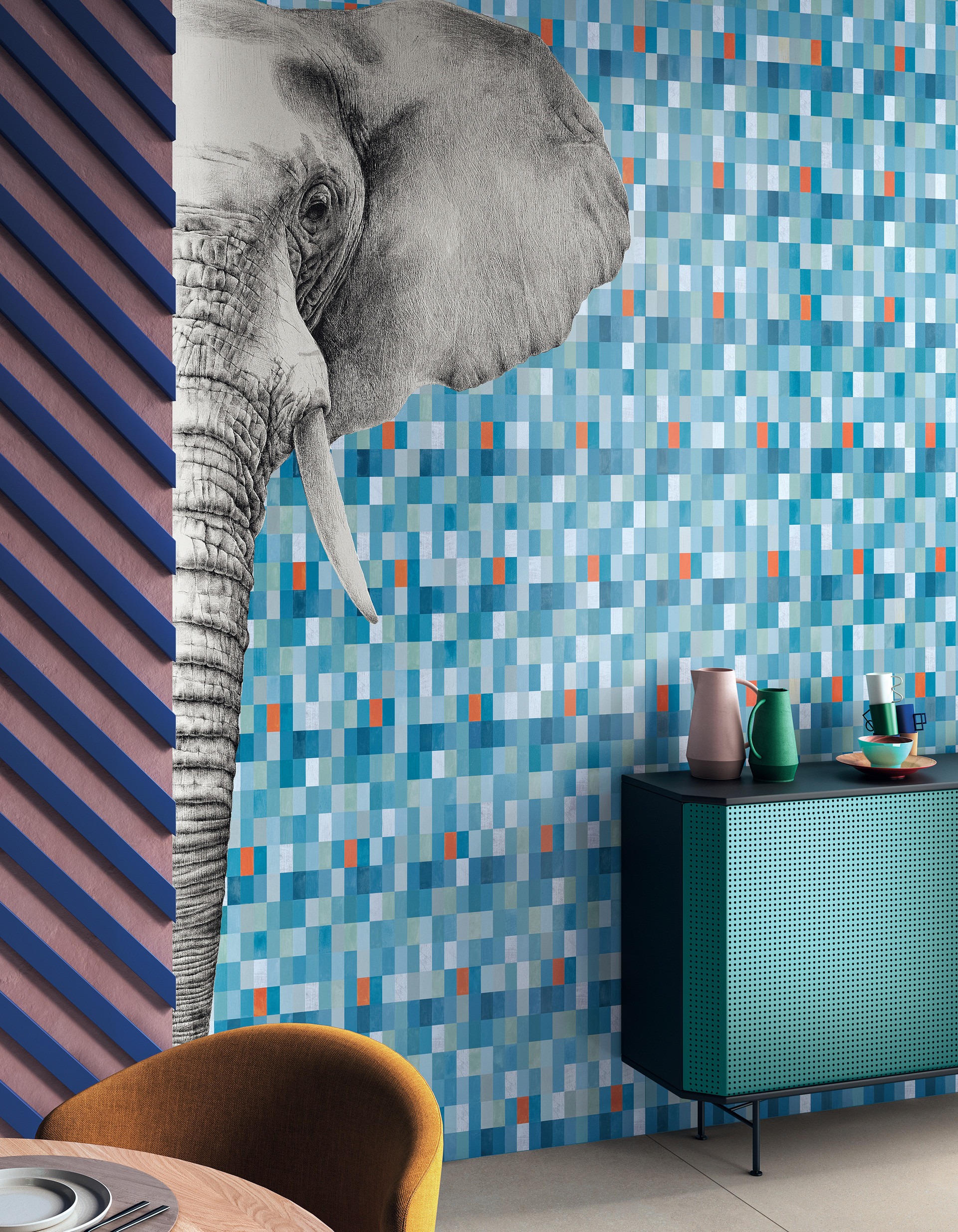 Großformatfliese Mirage Indomita Elephant 120x278cm 6 mm