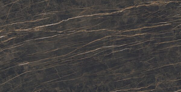 Küchenrückwand (Spritzschutz) aus Keramikplatte Laminam Noir Desir – matt