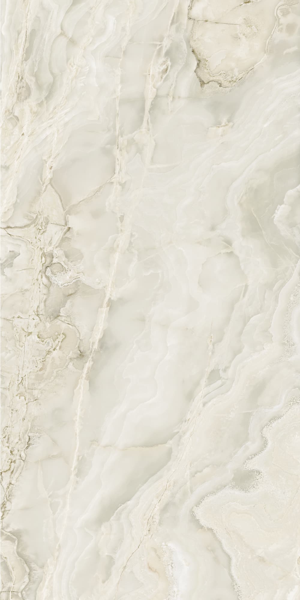 Großformatfliese Ava Onice Avorio 120x280cm 6mm