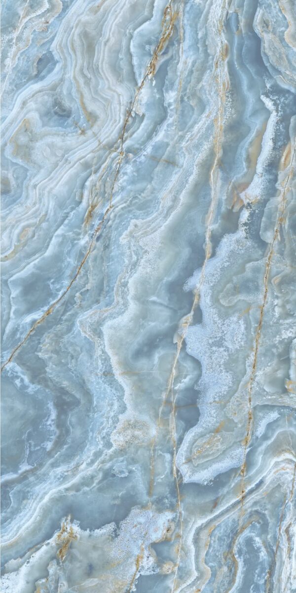 Großformatfliese Ava Onice Cobalto 120x280cm 6mm
