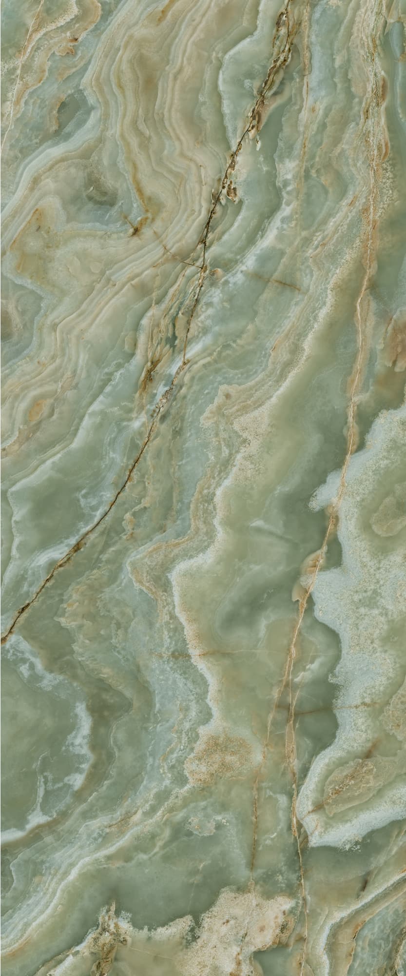 Großformatfliese Ava Onice Giada 120x280cm 6mm