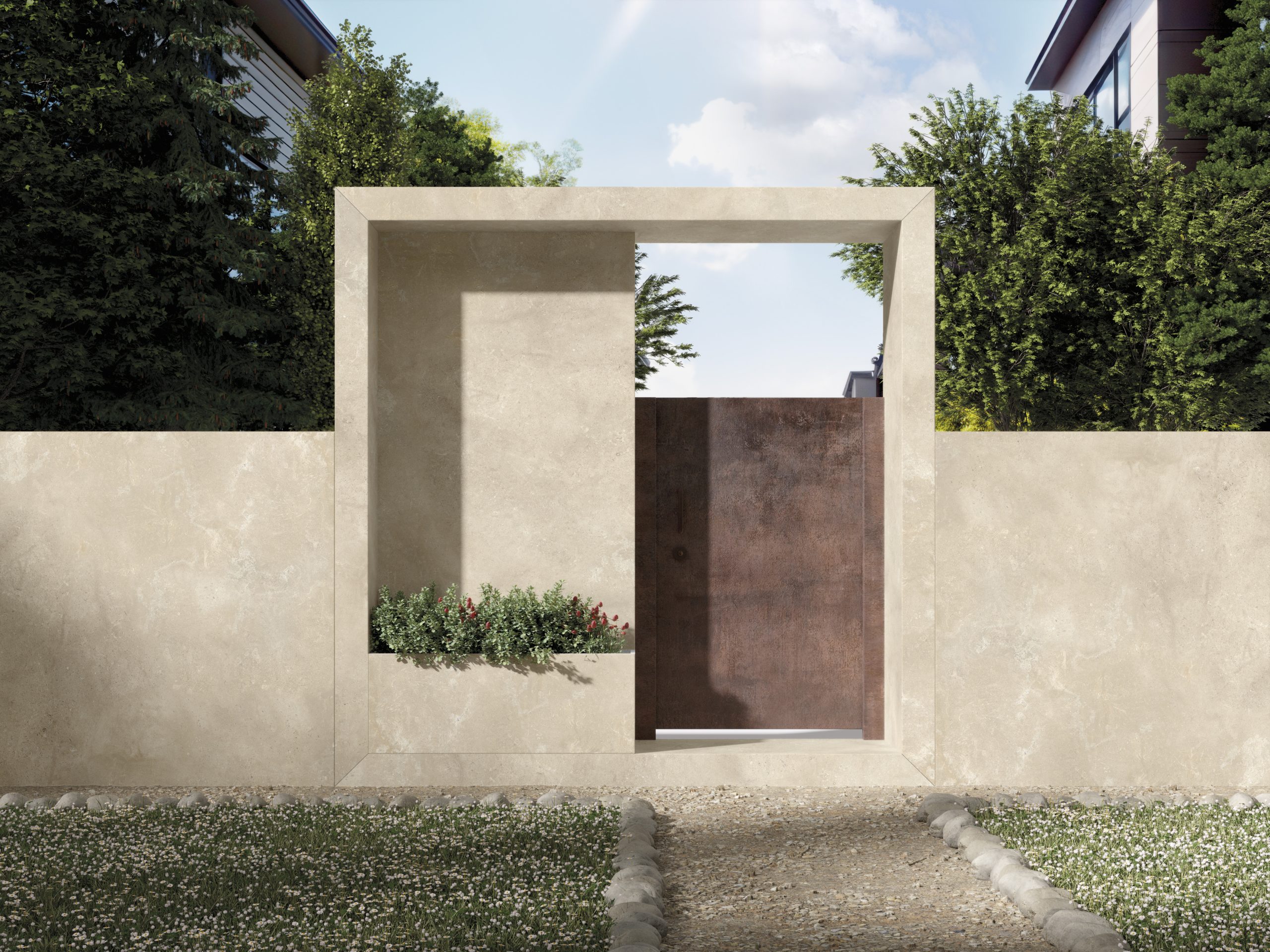 Großkeramikplatten 320 x 160 cm Franko Pietra Carmello für Arbeitsplatte und Verkleidung