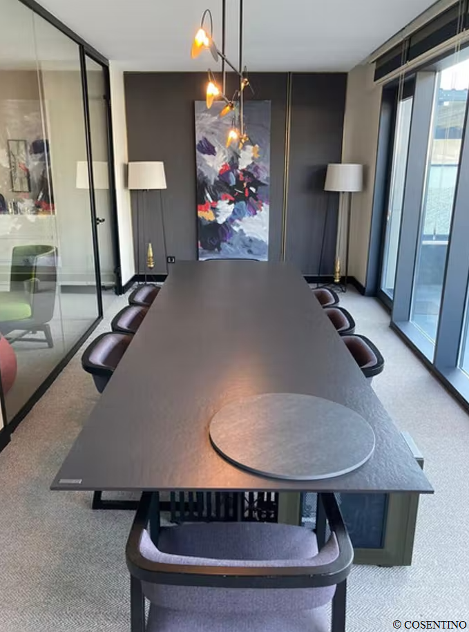 Küchenrückwand (Spritzschutz) aus Keramikplatte Dekton Sirius – matt