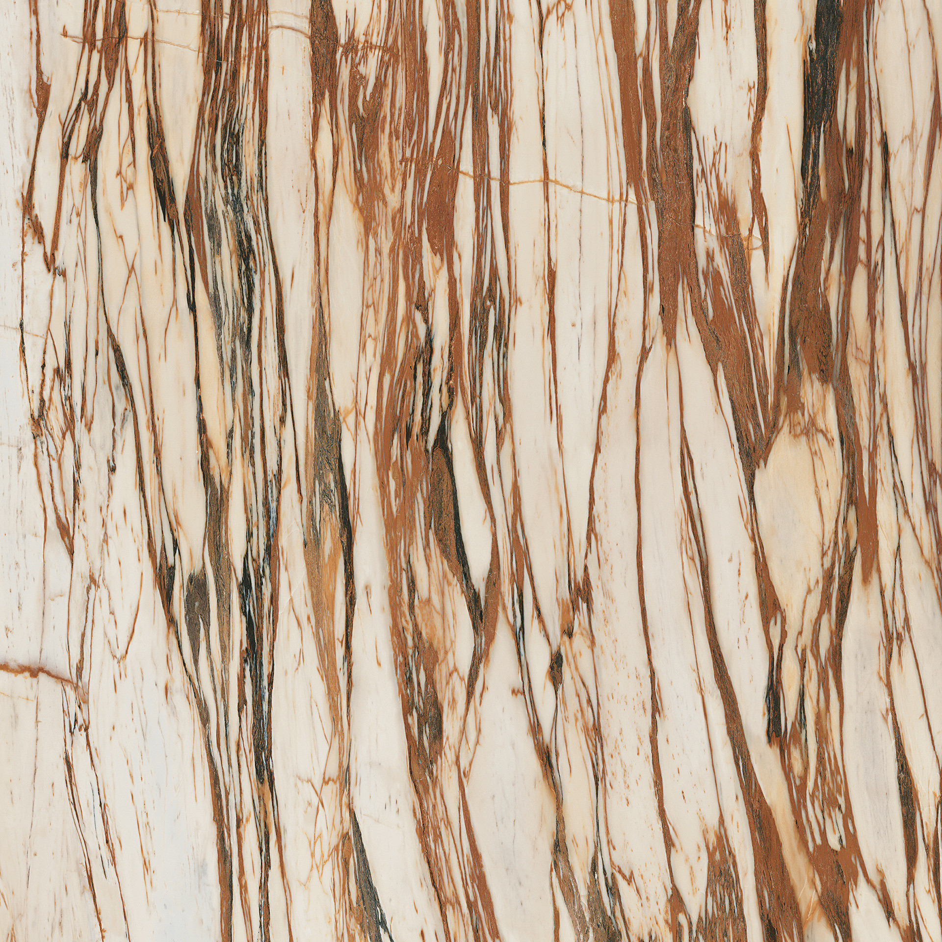 Großformatfliese Mirage Wanderlust WA01 Calacatta Copper 120x278cm 6 mm