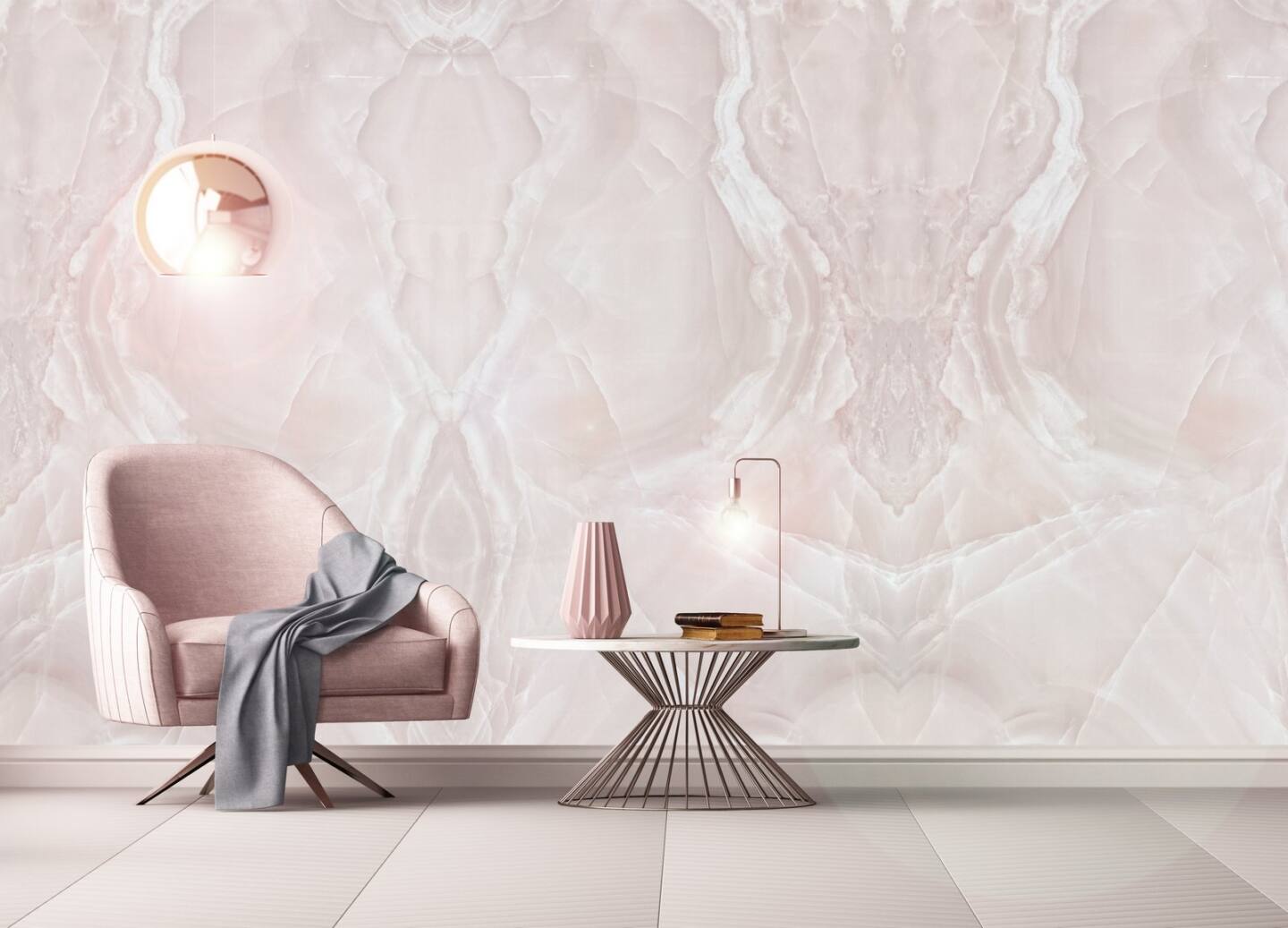 Großkeramikplatten 320 x 160 cm Franko Crystal Rose für Arbeitsplatte und Verkleidung