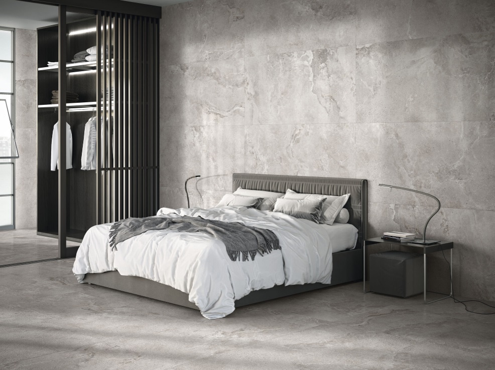 Großformatfliese Baldocer Dome Ash 120x260cm 6 mm