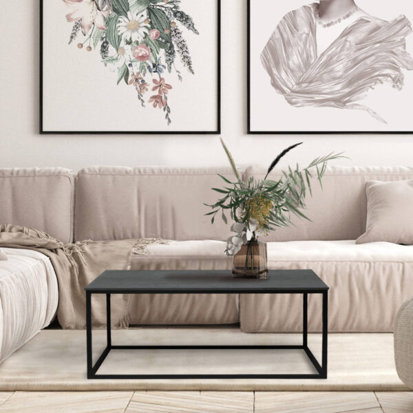 Tisch Franko Mulan aus Franko Keramik Pietra di Savoia Antracite 100×60