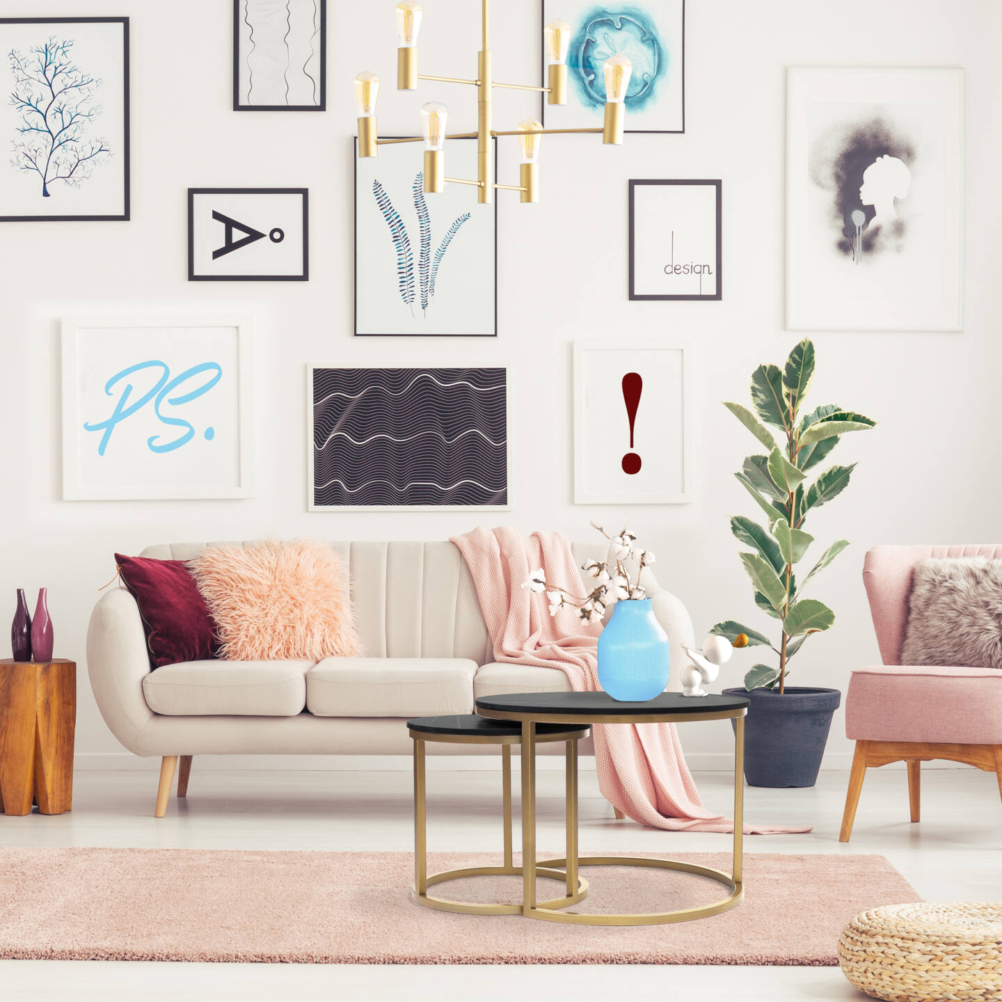 Tisch Franko Mindoro aus Franko Keramik Sahara Noir Ø60 & Ø40