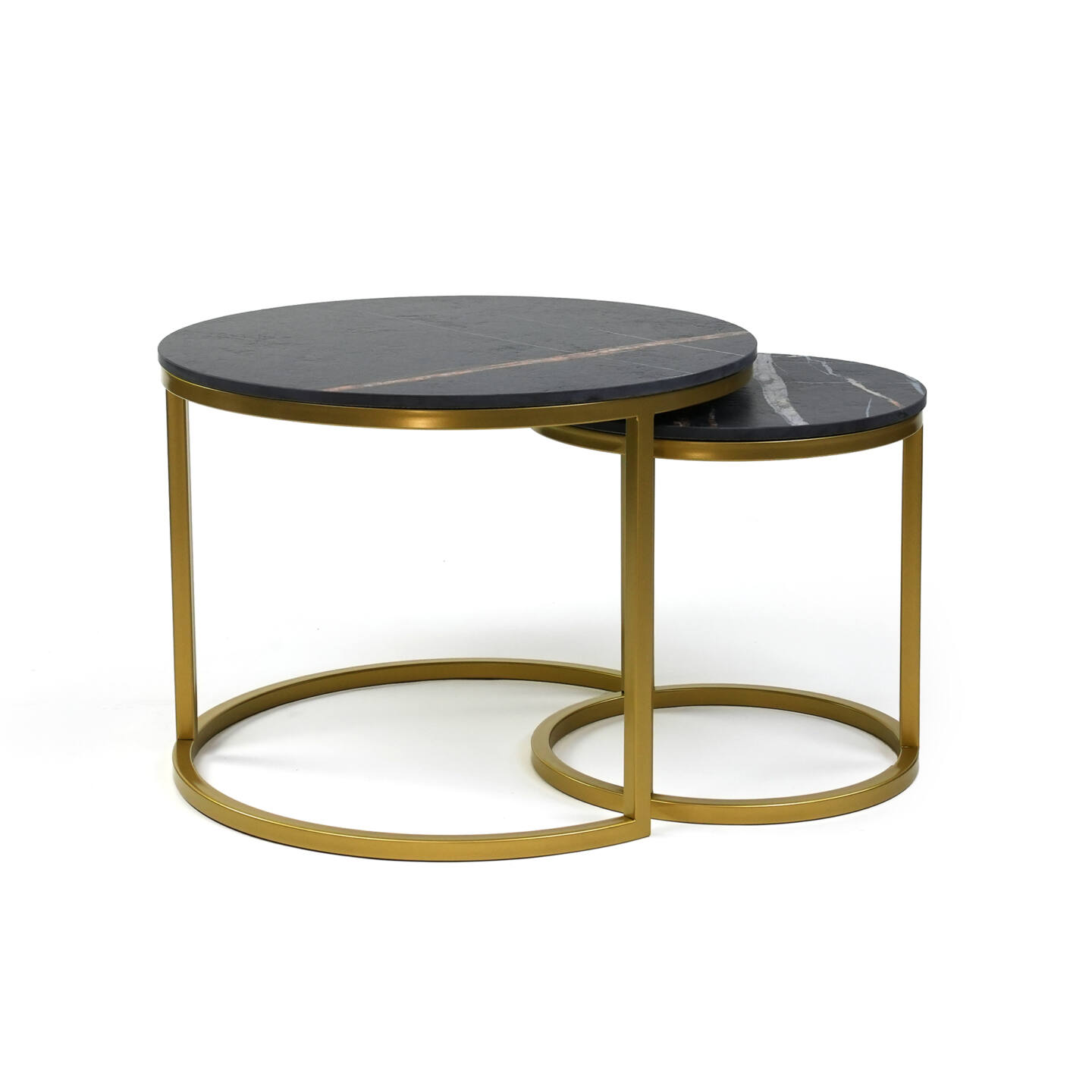 Tisch Franko Mindoro aus Franko Keramik Sahara Noir Ø60 & Ø40