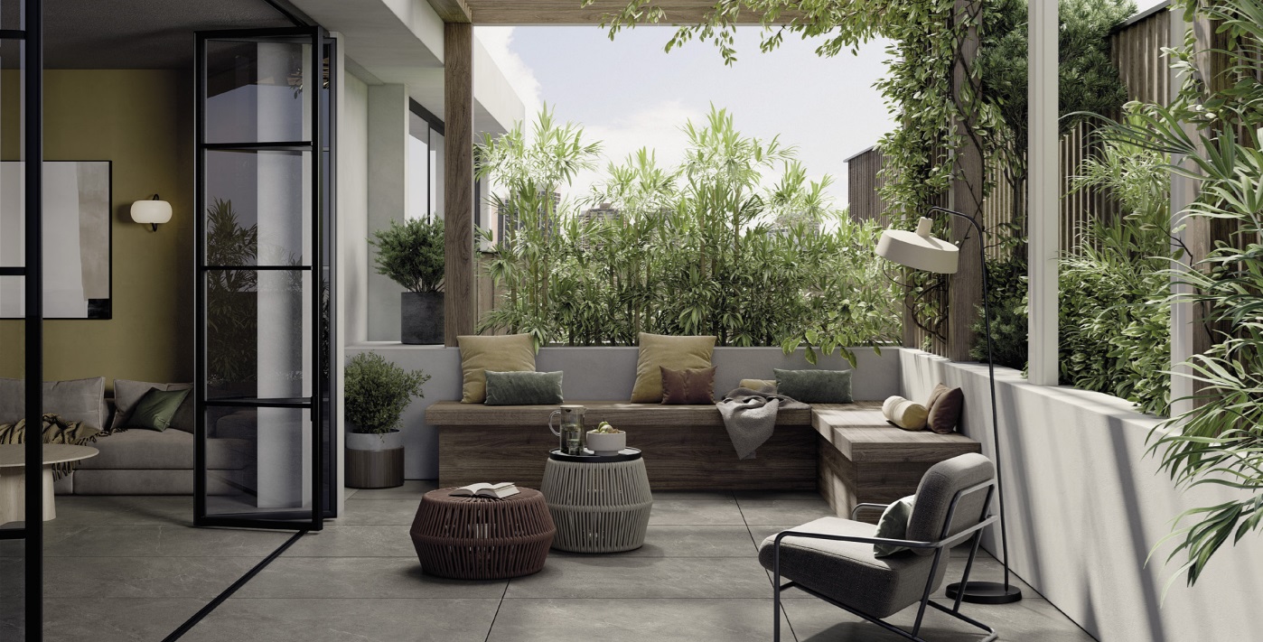 Großformatfliese Mirage Motley MT06 Liverpool 120×278 cm 6 mm