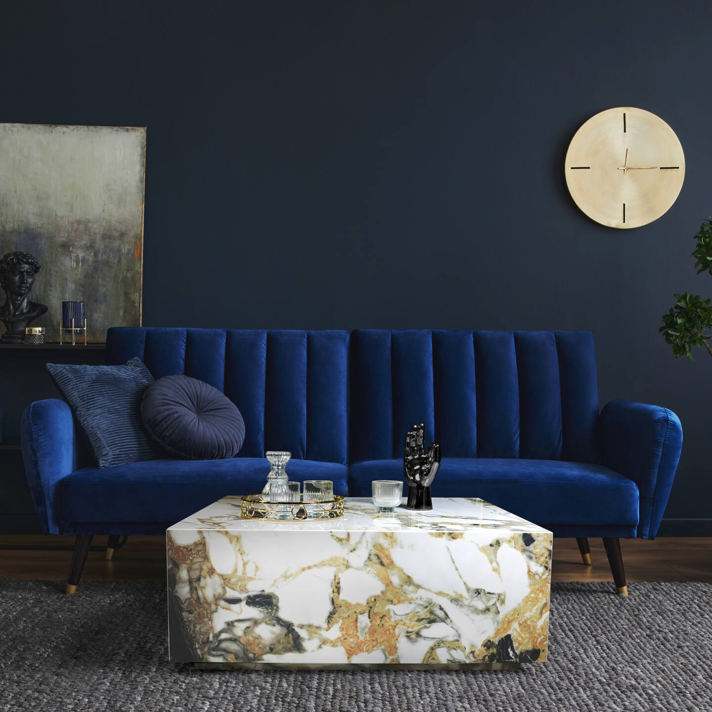 Tisch Franko Neyo aus Franko Keramik Gold Beauty 90×90