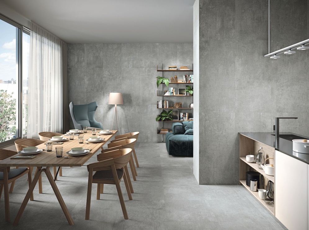 Großformatfliese Baldocer Oneway Steel 120x260cm 7 mm