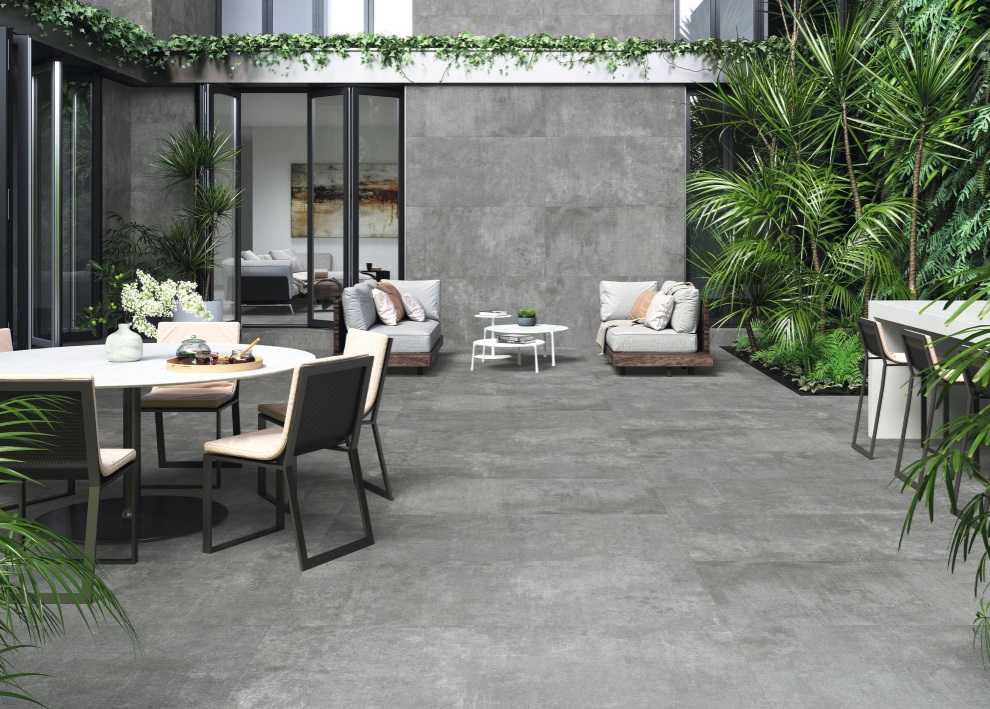 Großformatfliese Baldocer Oneway Steel 120x260cm 7 mm