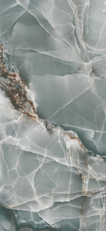 Großformatfliese Baldocer Onyx Türkis 120x260cm 7 mm