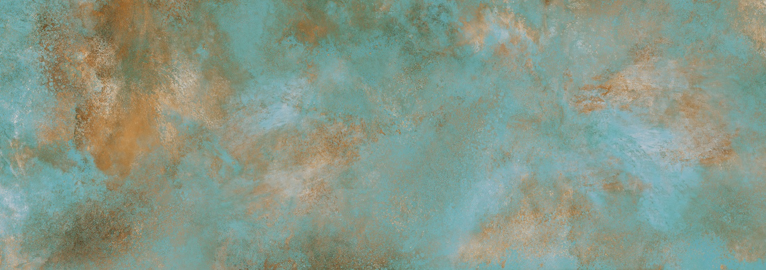 Küchenrückwand (Spritzschutz) aus Keramikplatte Laminam Ossido Verderame – dekorativ