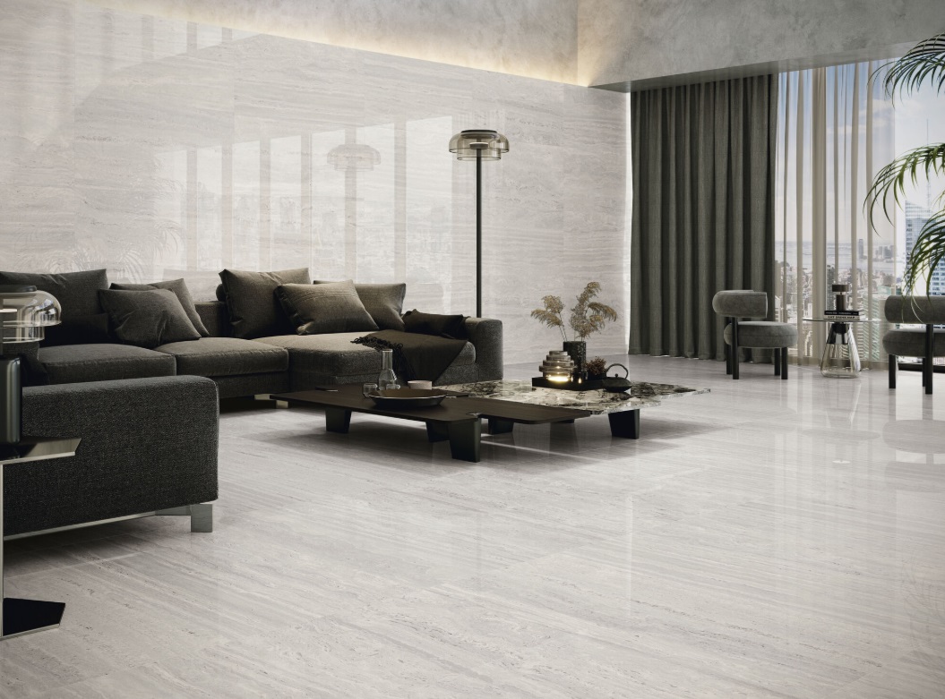 Großformatfliese Baldocer Venice Grigio 120x260cm 6 mm oder 7 mm