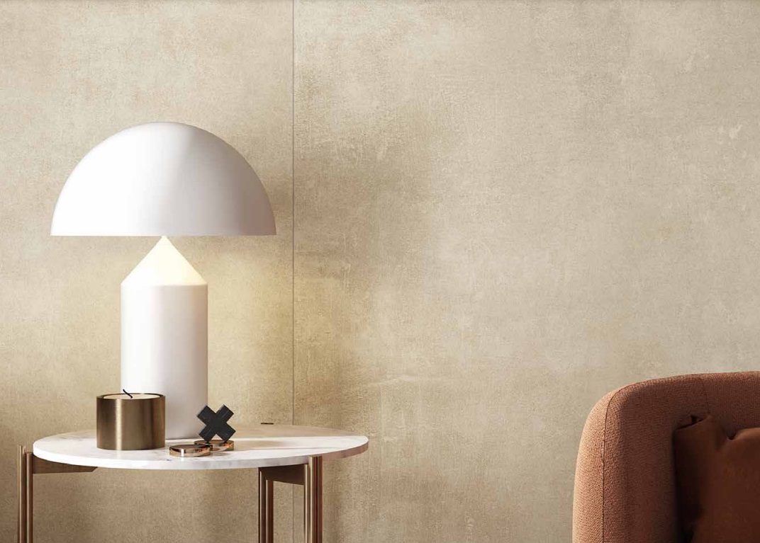 Großformatfliese Rondine Volcano Beige 120x280cm 6 mm