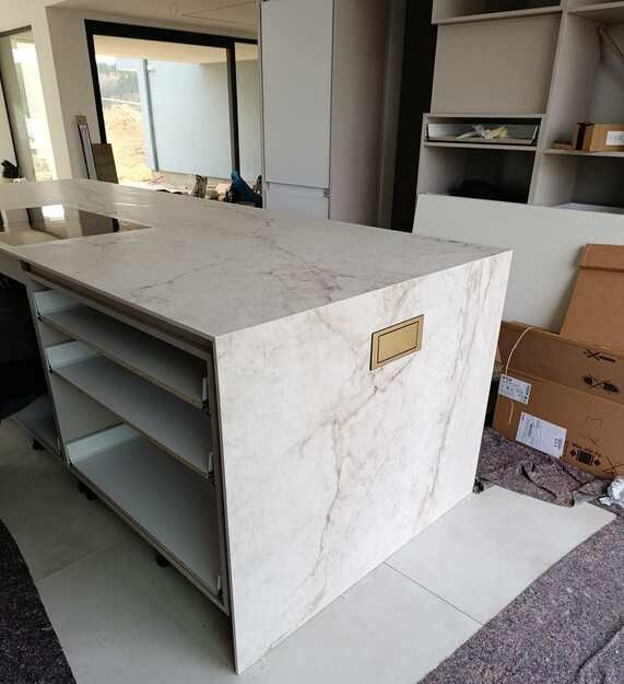 Küchenarbeitsplatten aus Keramik Franko White Crystal