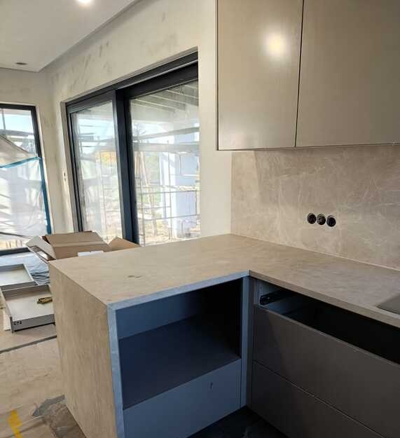 Küchenarbeitsplatten aus Keramik Laminam Naturali Diamond Cream