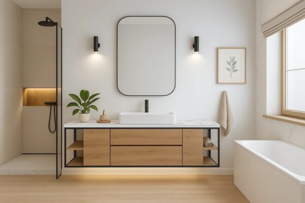 Keramik-Waschtisch mit Unterschrank Franko Lysandor nach Maß