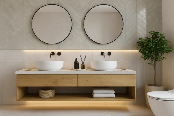 Keramik-Waschtisch mit Unterschrank Franko Mirellon nach Maß