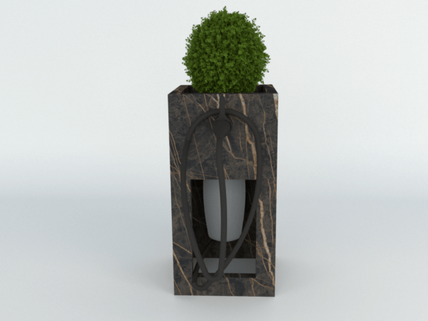 Diebstahlschutz Wallbox oder Ladeziegel verschließen als Blumentopf 40x40x80cm