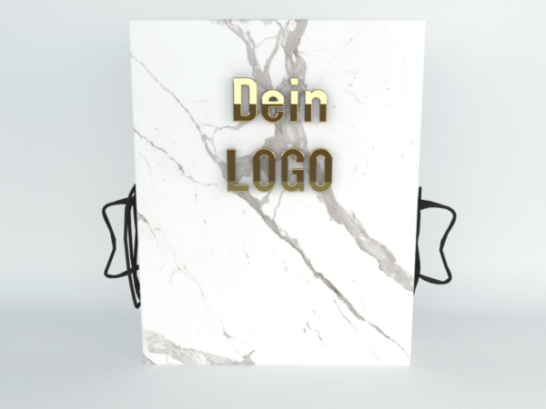 Werbewand aus Keramik mit Platz für Wallbox oder EVSE 160x40x200cm