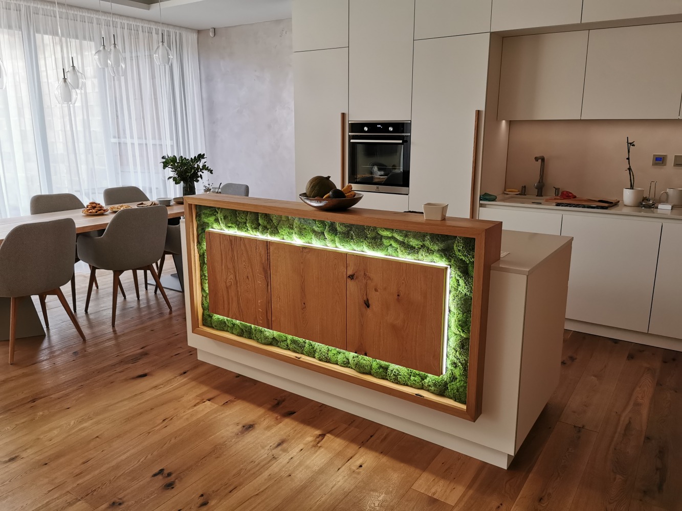 Technistone Crystal Diamond küchenarbeitsplatte aus Konglomerat nach Maß, Weiß – Poliert