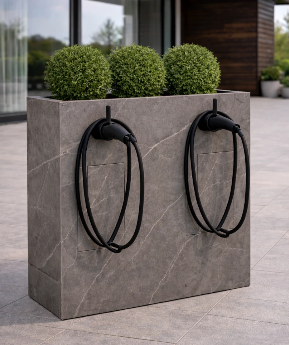 Blumentöpfe für Wallbox/EVSE