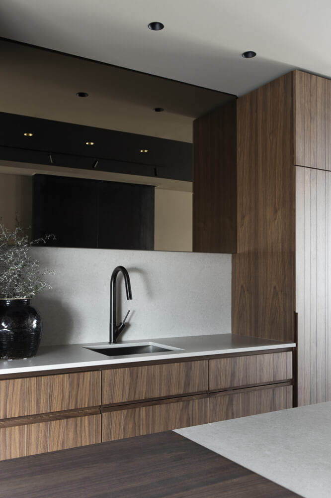 Küchenarbeitsplatte aus Konglomerat nach Maß, Grau – Technistone Noble Concrete Grey- poliert